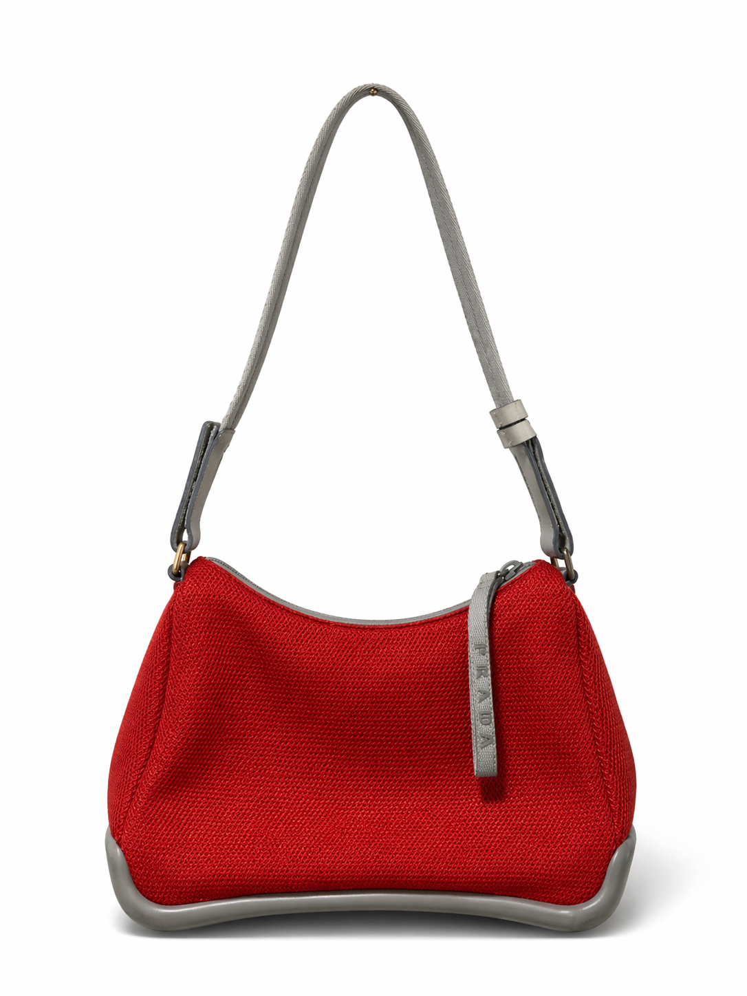Prada Red mesh shoulder bag
